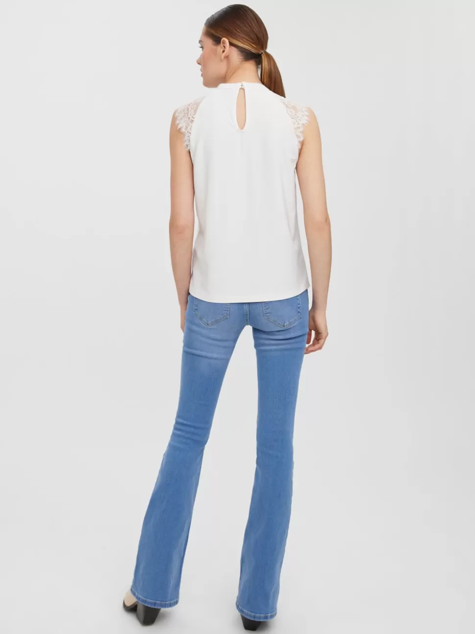 Toppar^VERO MODA VMMILLA Topp Snow White