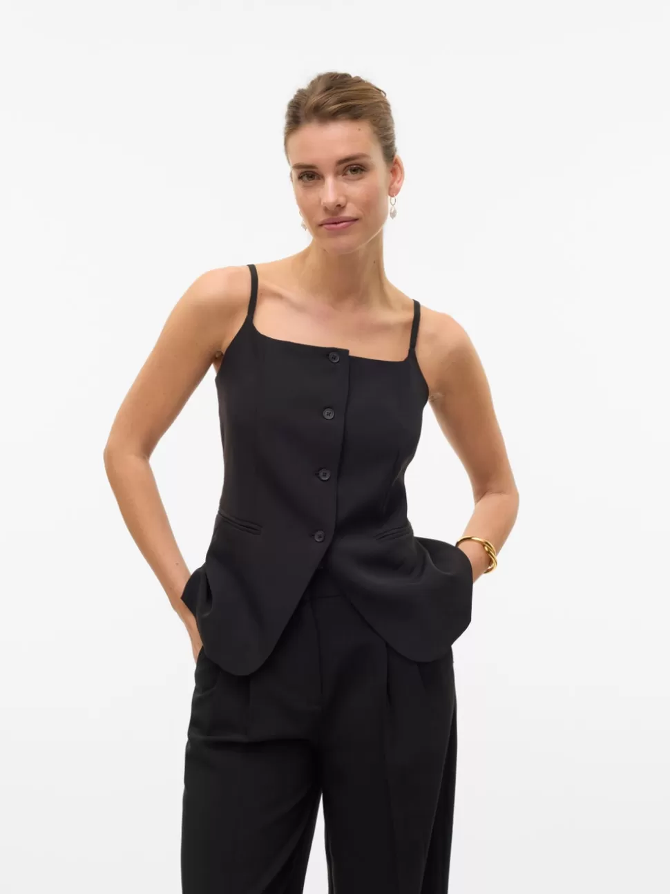Festkläder^VERO MODA VMMISCHA Skräddarsydd Väst Black
