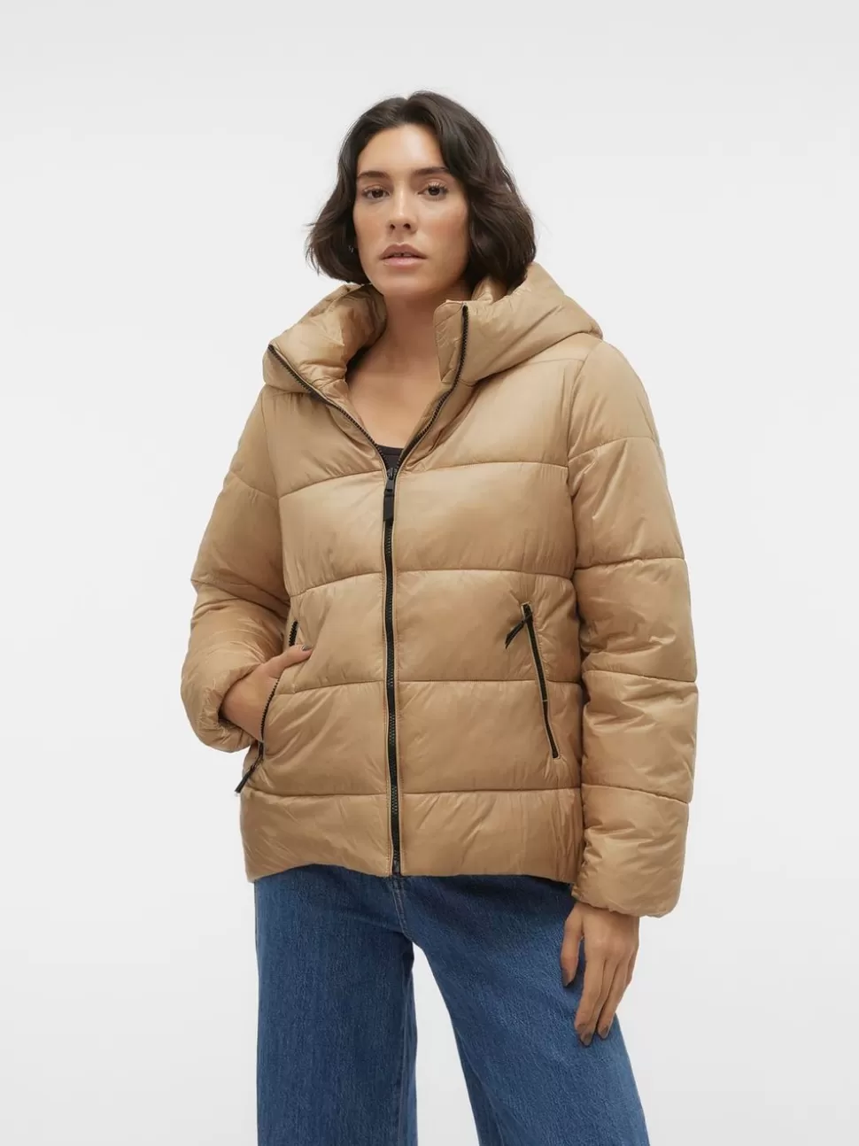 Jackor^VERO MODA VMNALINA Jacka Travertine