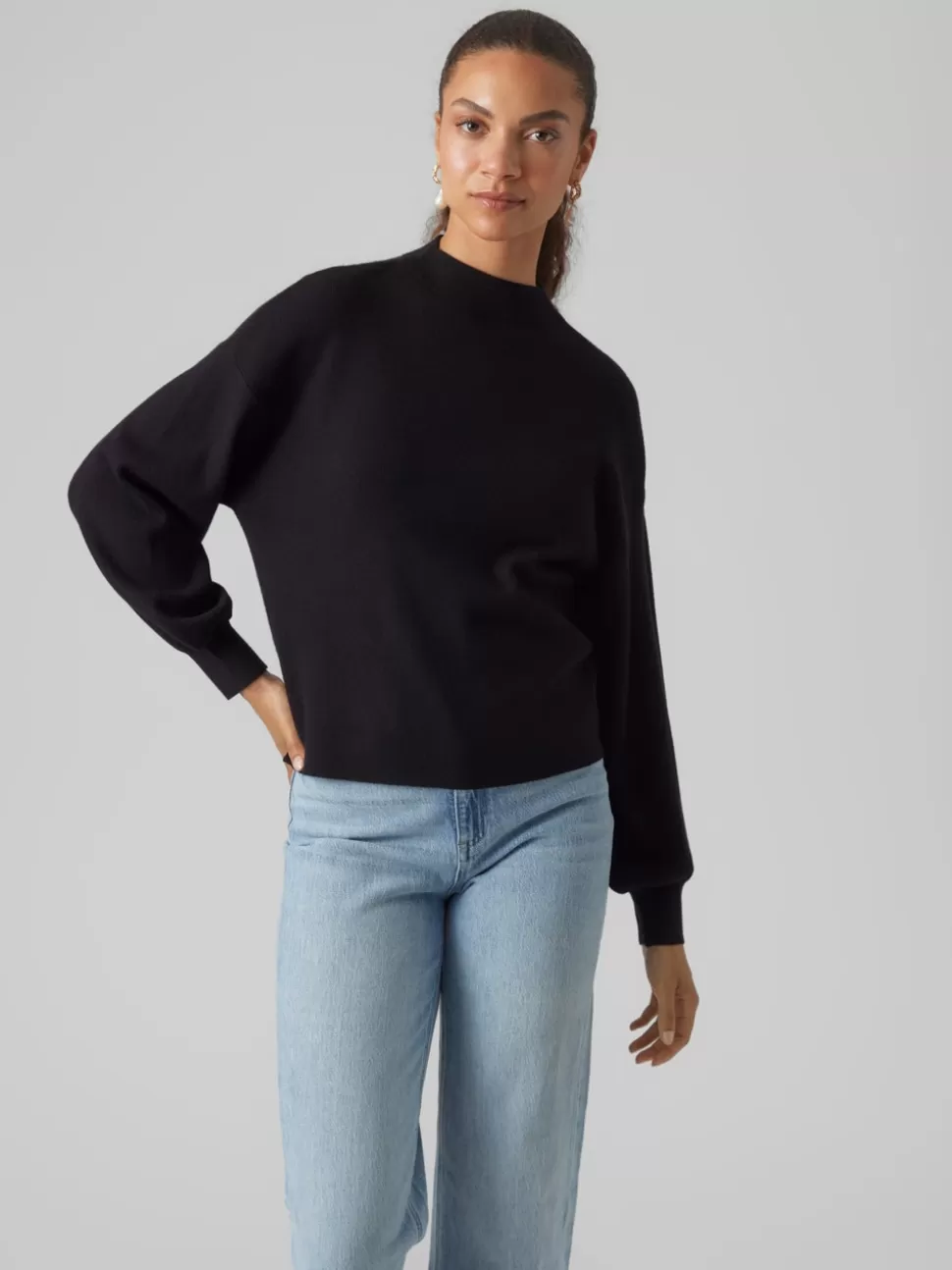 Stickat | Basics^VERO MODA VMNANCY Pullover Black