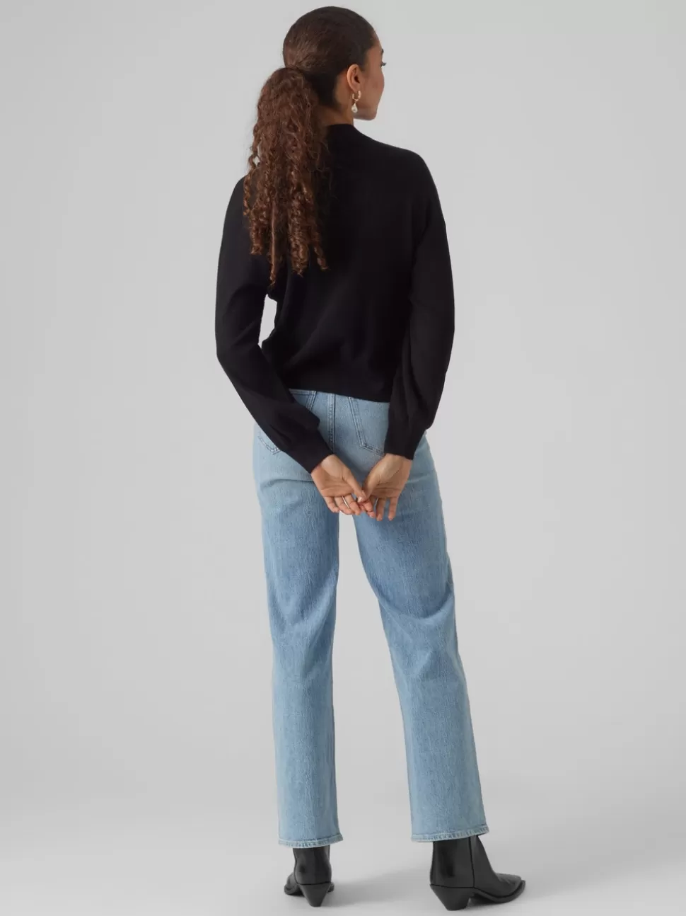 Stickat | Basics^VERO MODA VMNANCY Pullover Black