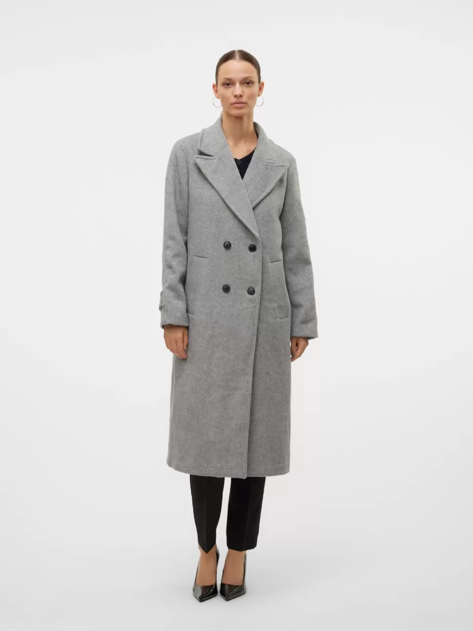 Jackor^VERO MODA VMNANNA Rock Light Grey Melange