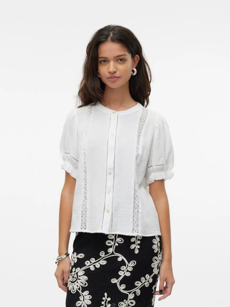 Toppar^VERO MODA VMNATALI Topp Snow White