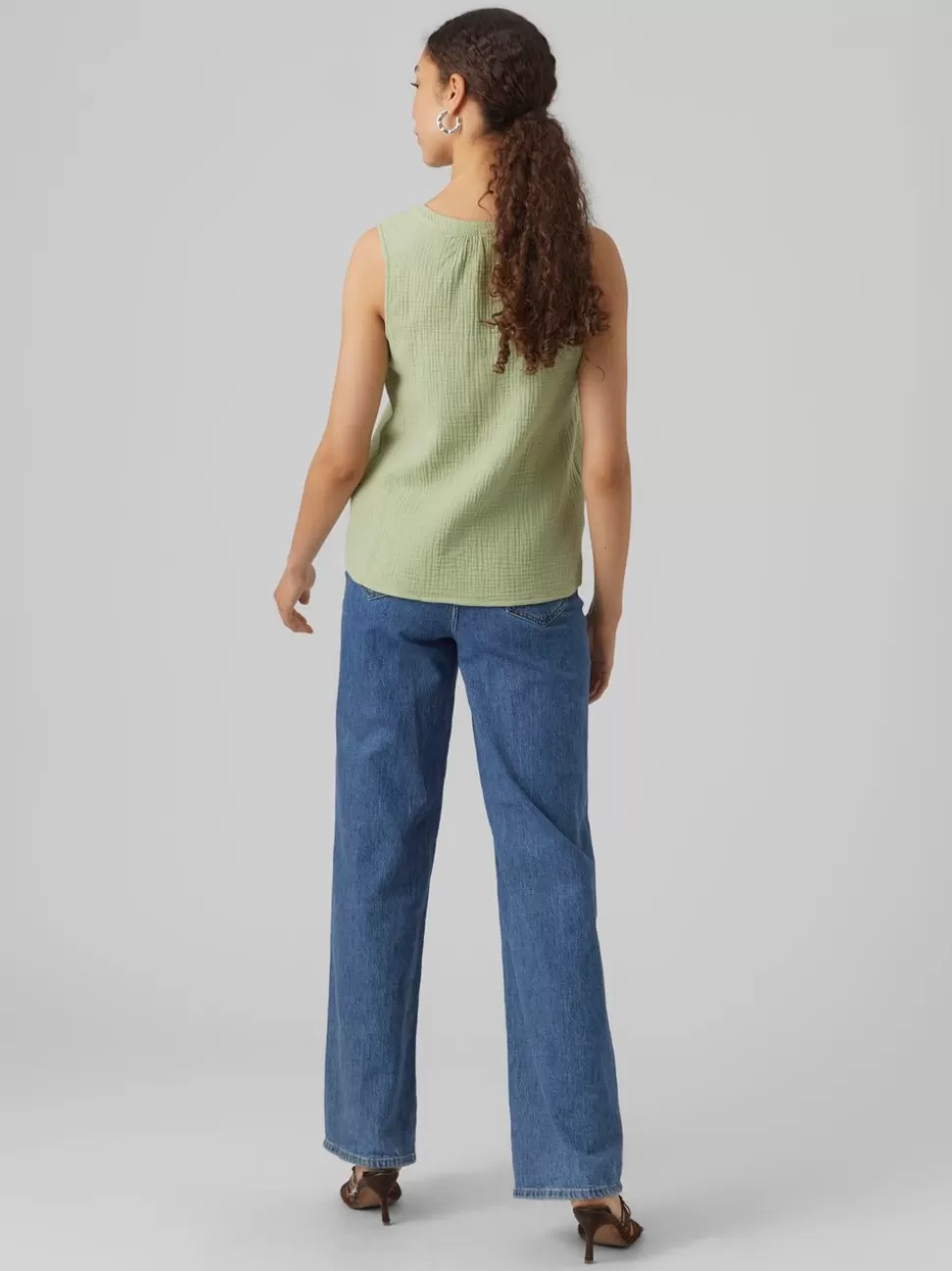 Toppar^VERO MODA VMNATALI Topp Reseda