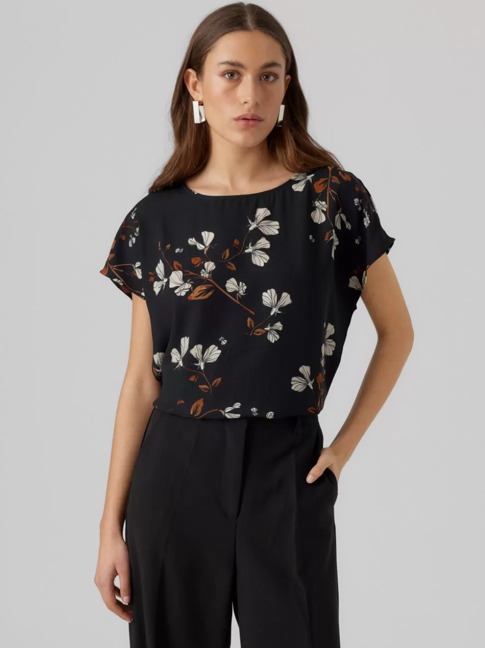Toppar^VERO MODA VMNEWHALLIE Topp Black
