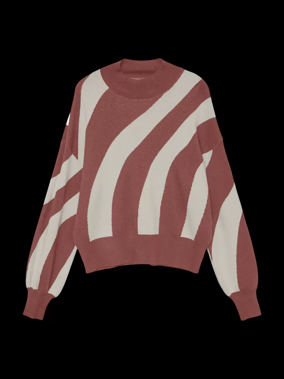 Stickat^VERO MODA VMNEWLABI Pullover Marsala