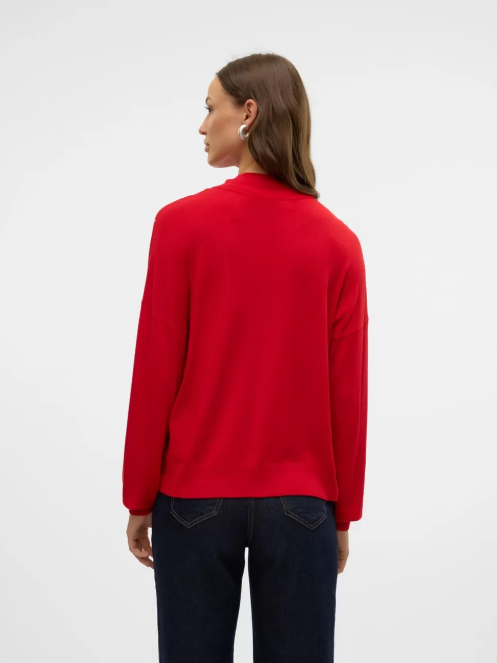 Stickat^VERO MODA VMNEWQUEENGUARD Pullover Chinese Red