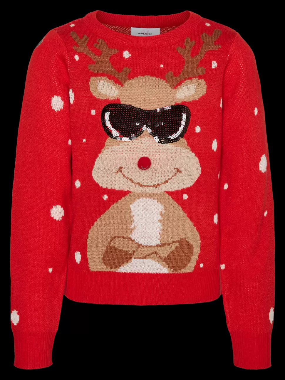 Toppar | Stickat^VERO MODA VMNEWTINSEL Pullover Chinese Red