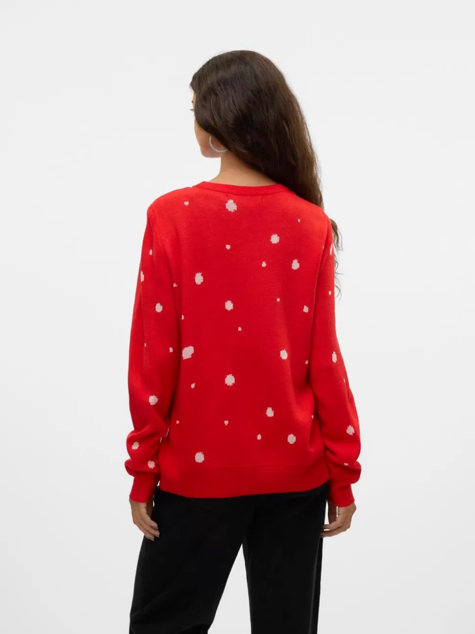 Stickat^VERO MODA VMNEWTINSEL Pullover Chinese Red