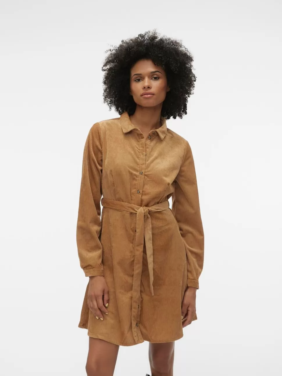 Klänningar^VERO MODA VMNINA Kort Klänning Tobacco Brown
