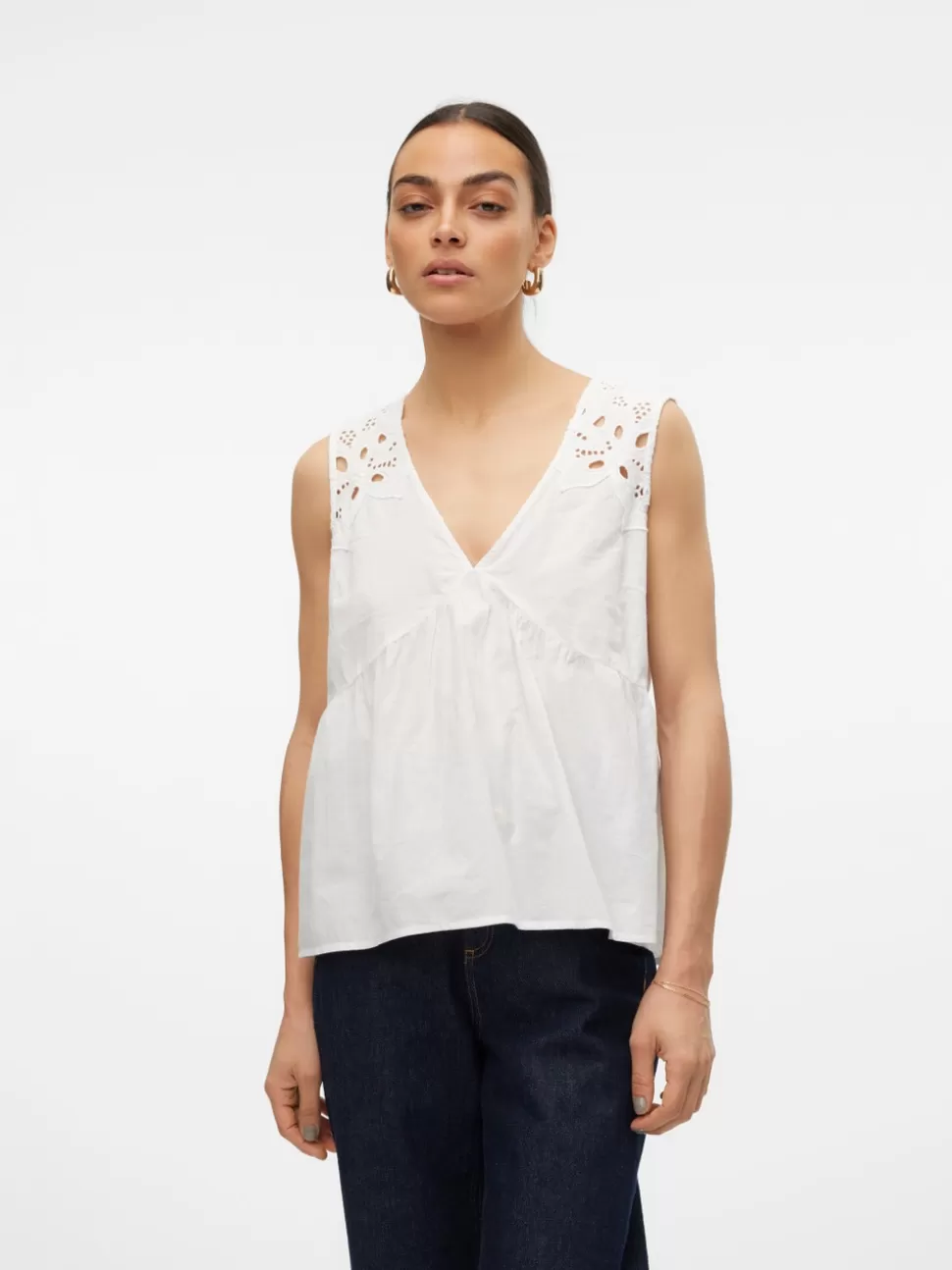 Toppar^VERO MODA VMNOA Topp Snow White