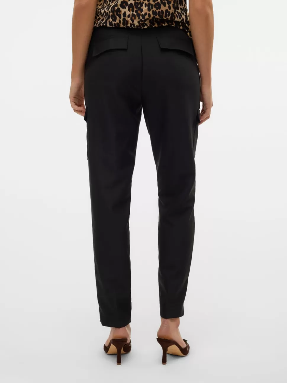 Byxor^VERO MODA VMNYLA Hög Midja Byxor Black