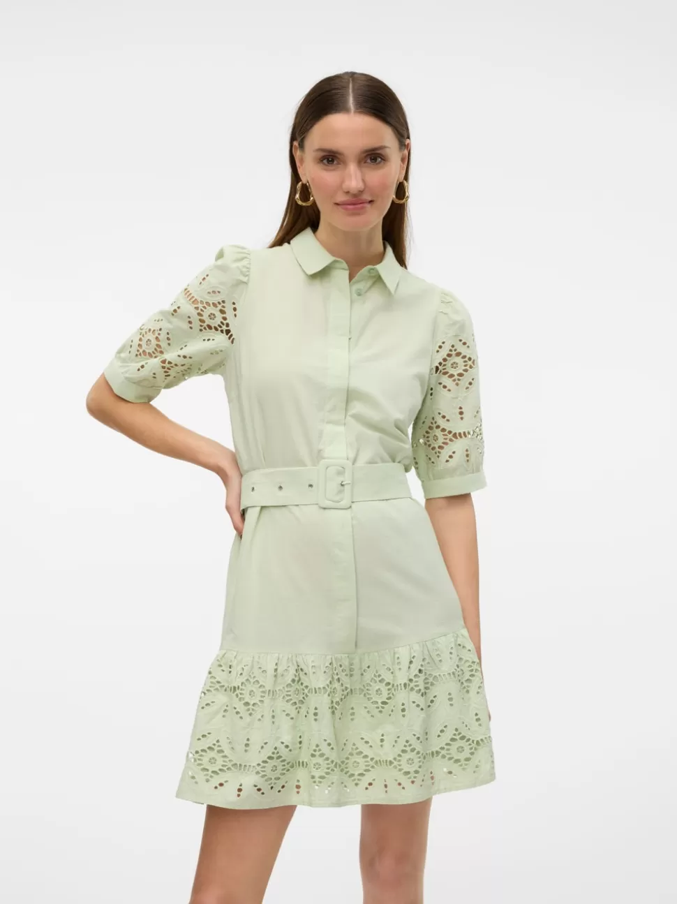 Klänningar^VERO MODA VMNYNNE Kort Klänning Bok Choy