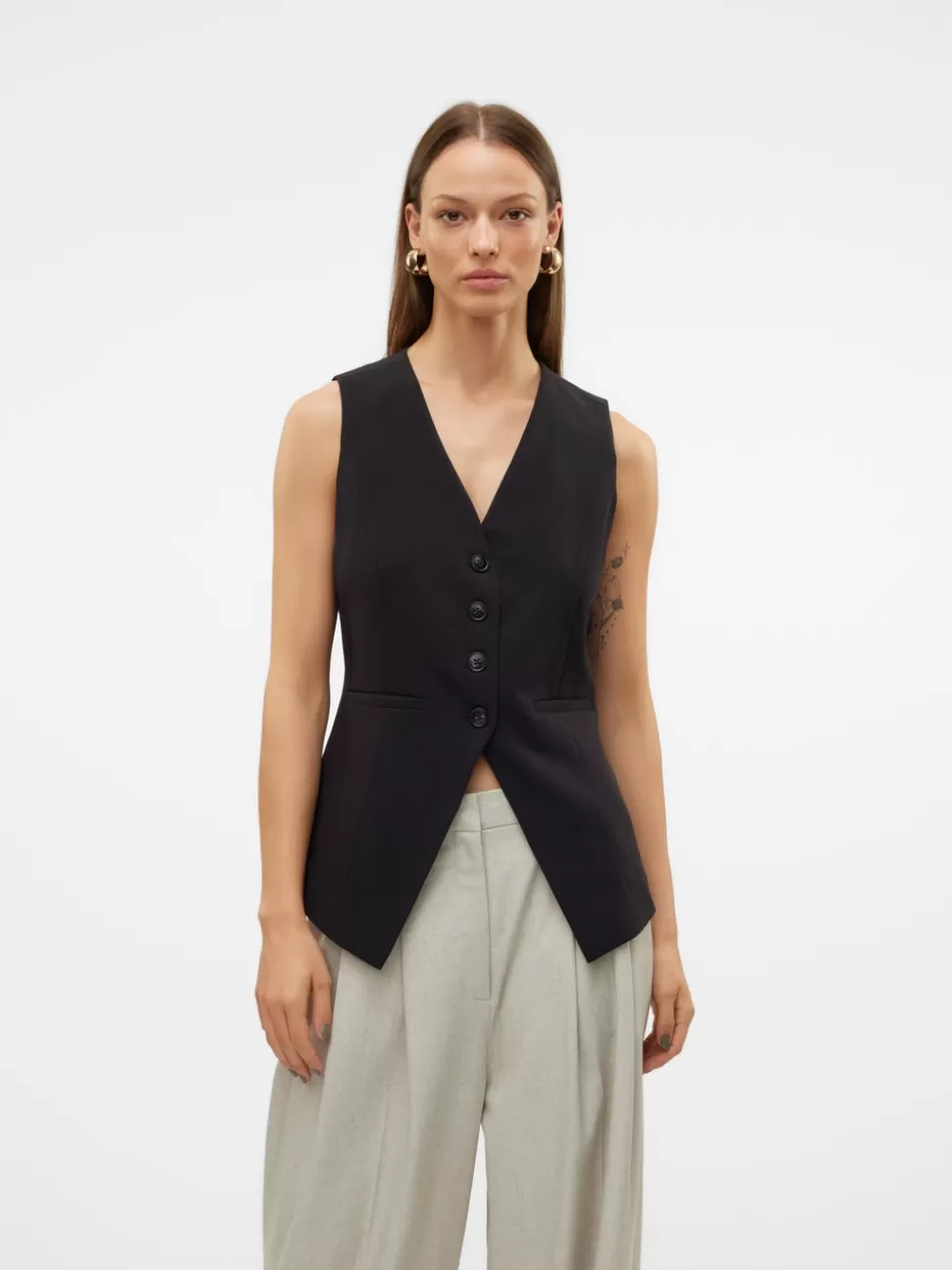 Festkläder^VERO MODA VMOCEANNA Skräddarsydd Väst Black