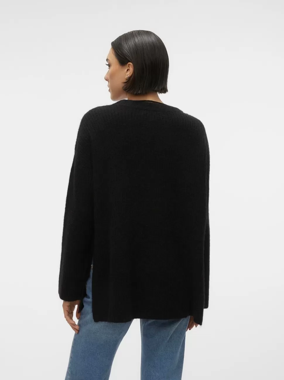 Stickat | Basics^VERO MODA VMPALMA Pullover Black