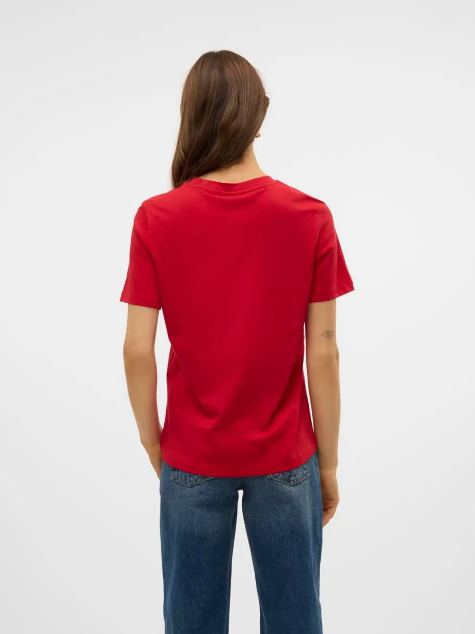 Toppar^VERO MODA VMPAULINA T-shirt Salsa