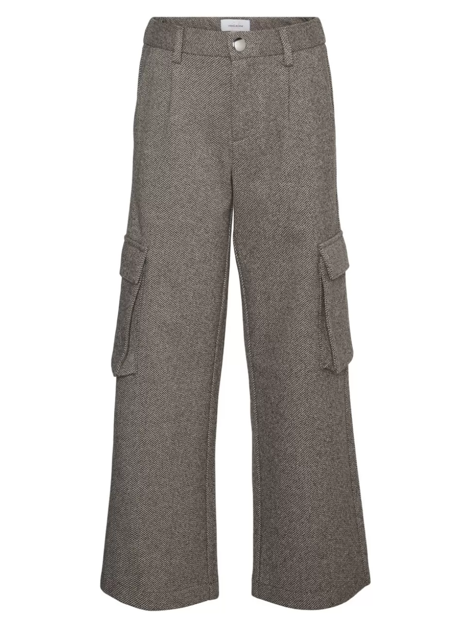 Byxor | Underdelar^VERO MODA VMPIA Medelhög Midja Byxor Light Grey Melange