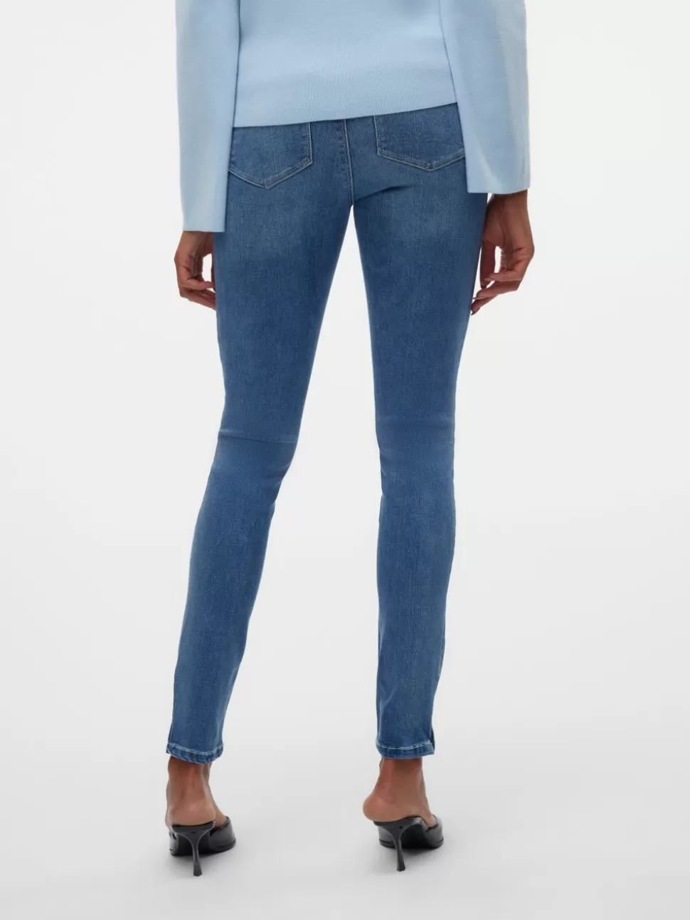 Jeans^VERO MODA VMPOSH Medelhög Midja Skinny Fit Jeans Medium Blue Denim