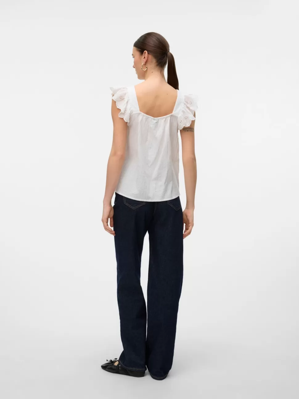 Toppar^VERO MODA VMPRIYA Topp Snow White