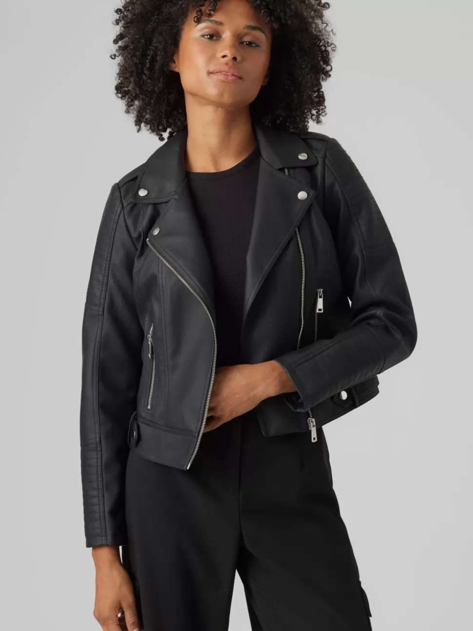 Jackor^VERO MODA VMRAMON Biker Black