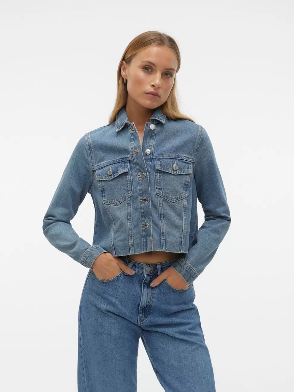 Jackor^VERO MODA VMRAY Jacka Medium Blue Denim