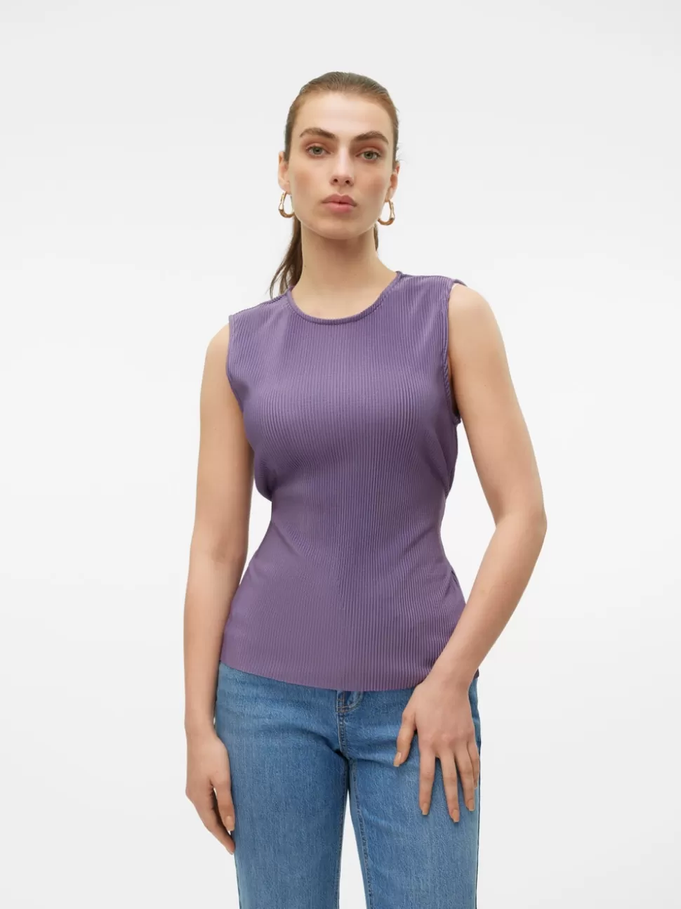 Toppar^VERO MODA VMRAYA Topp Mulled Grape