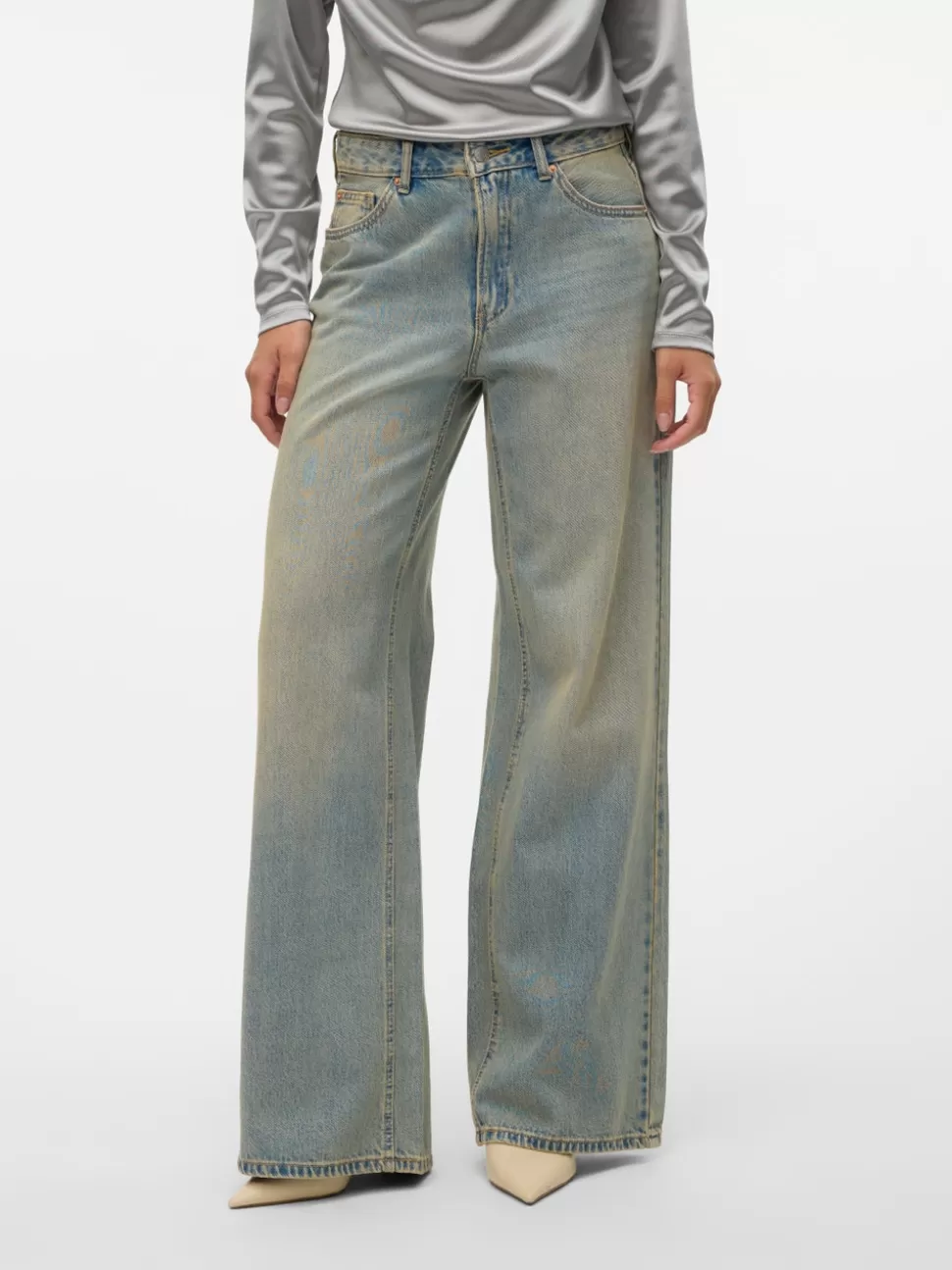 Jeans^VERO MODA VMREMY Medelhög Midja Vida Ben Jeans Medium Blue Denim