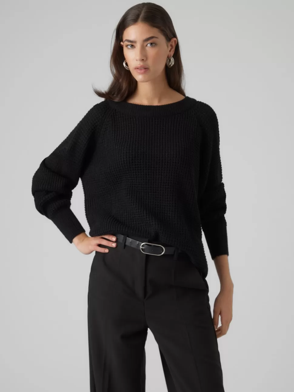 Stickat | Basics^VERO MODA VMRICIENEW Pullover Black