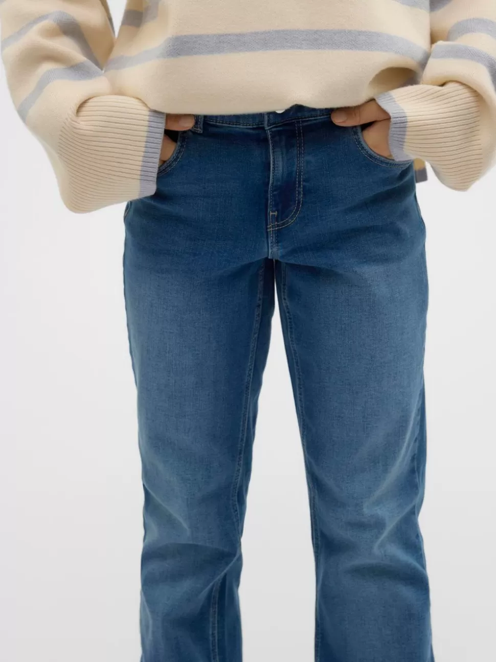 Jeans | Underdelar^VERO MODA VMRIVER Hög Midja Slim Fit Jeans Medium Blue Denim