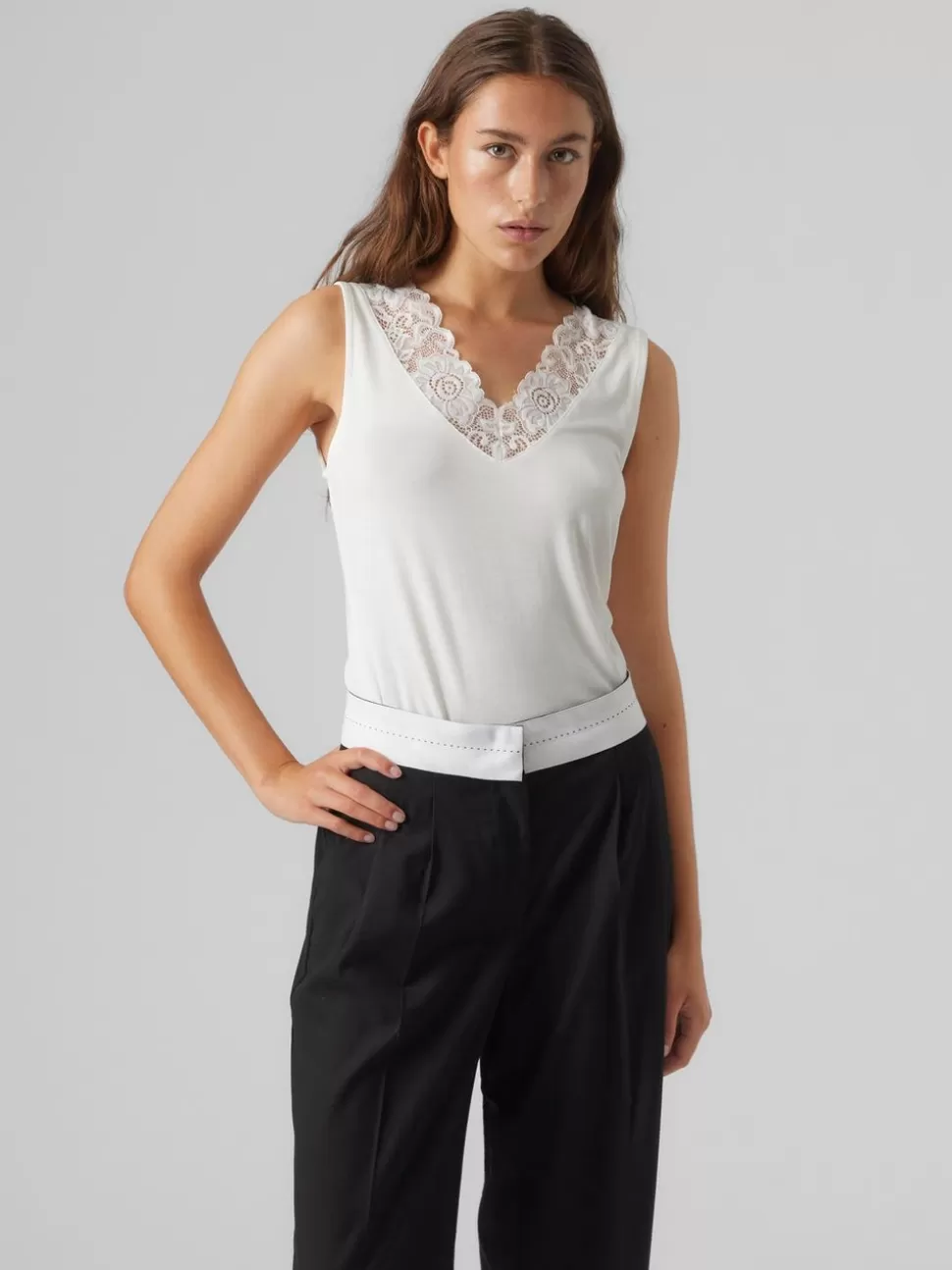 Toppar^VERO MODA VMROSA Topp Snow White