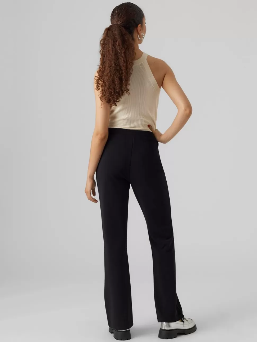 Byxor^VERO MODA VMROXI Hög Midja Byxor Black