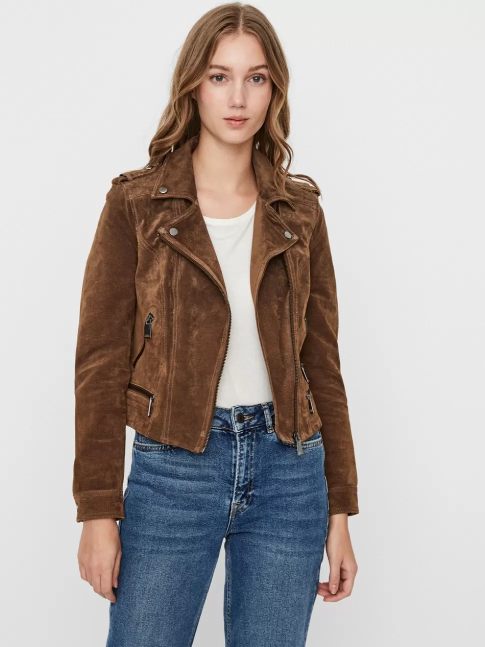Jackor^VERO MODA VMROYCE Jacka Cognac