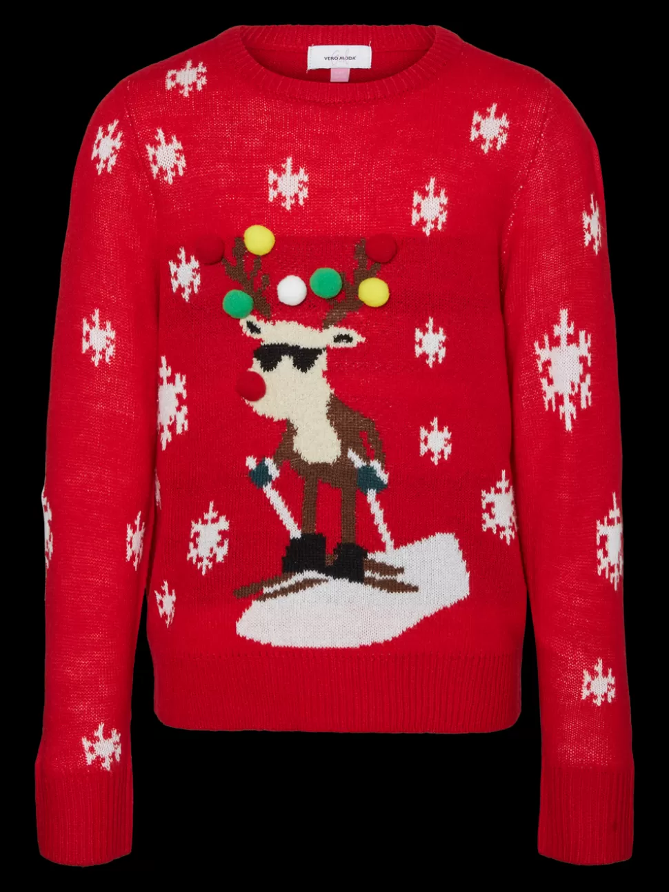 Toppar | Stickat^VERO MODA VMRUDOLF Pullover Chinese Red