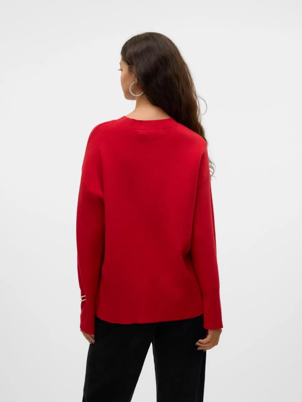 Stickat^VERO MODA VMSABA Pullover Salsa