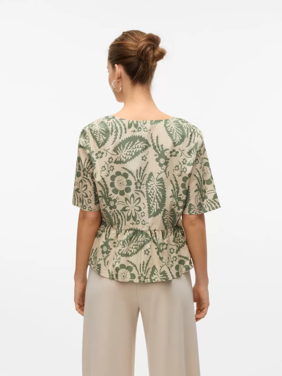 Toppar^VERO MODA VMSAGA Topp Oatmeal