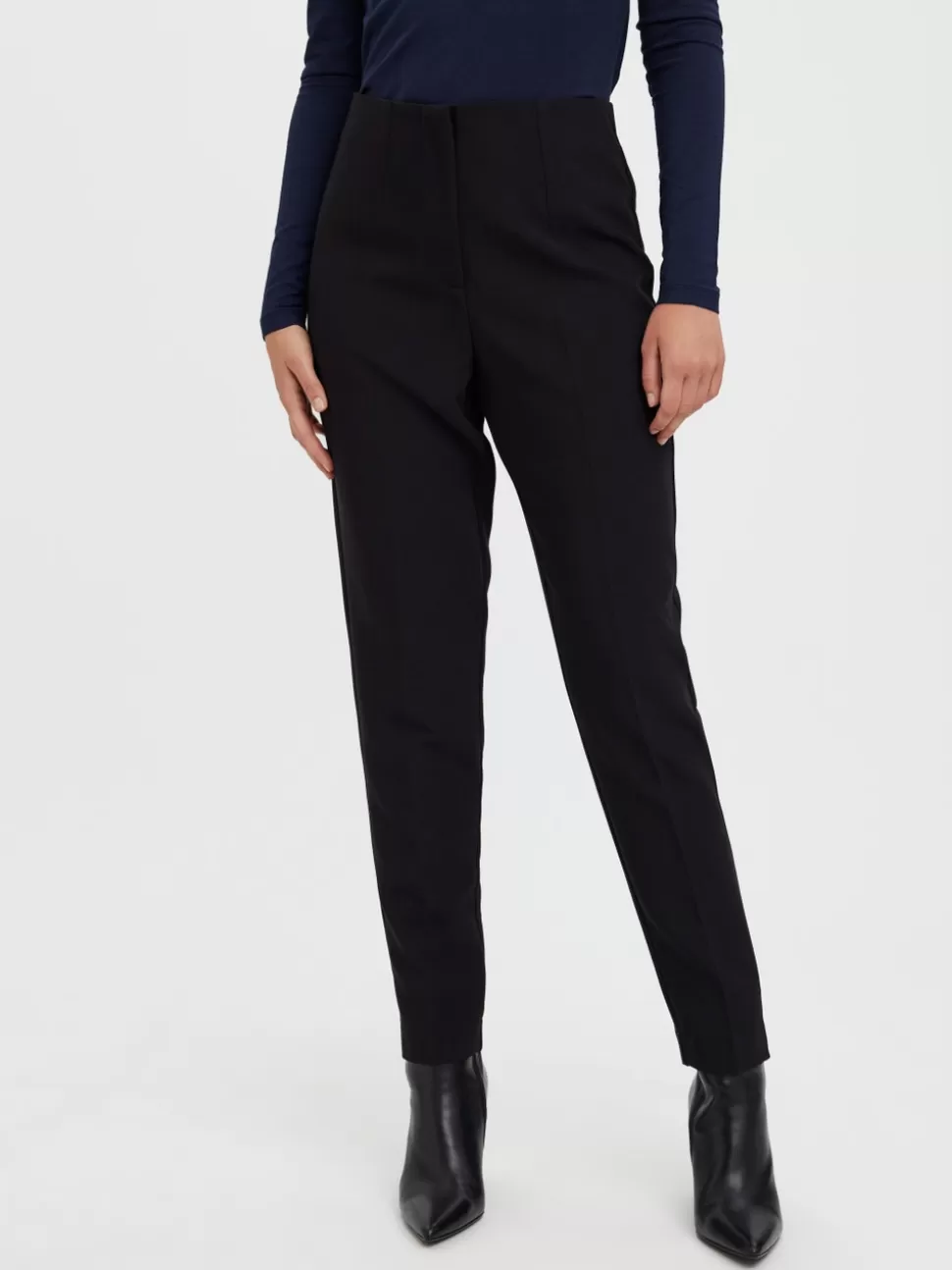 Byxor^VERO MODA VMSANDY Hög Midja Byxor Black