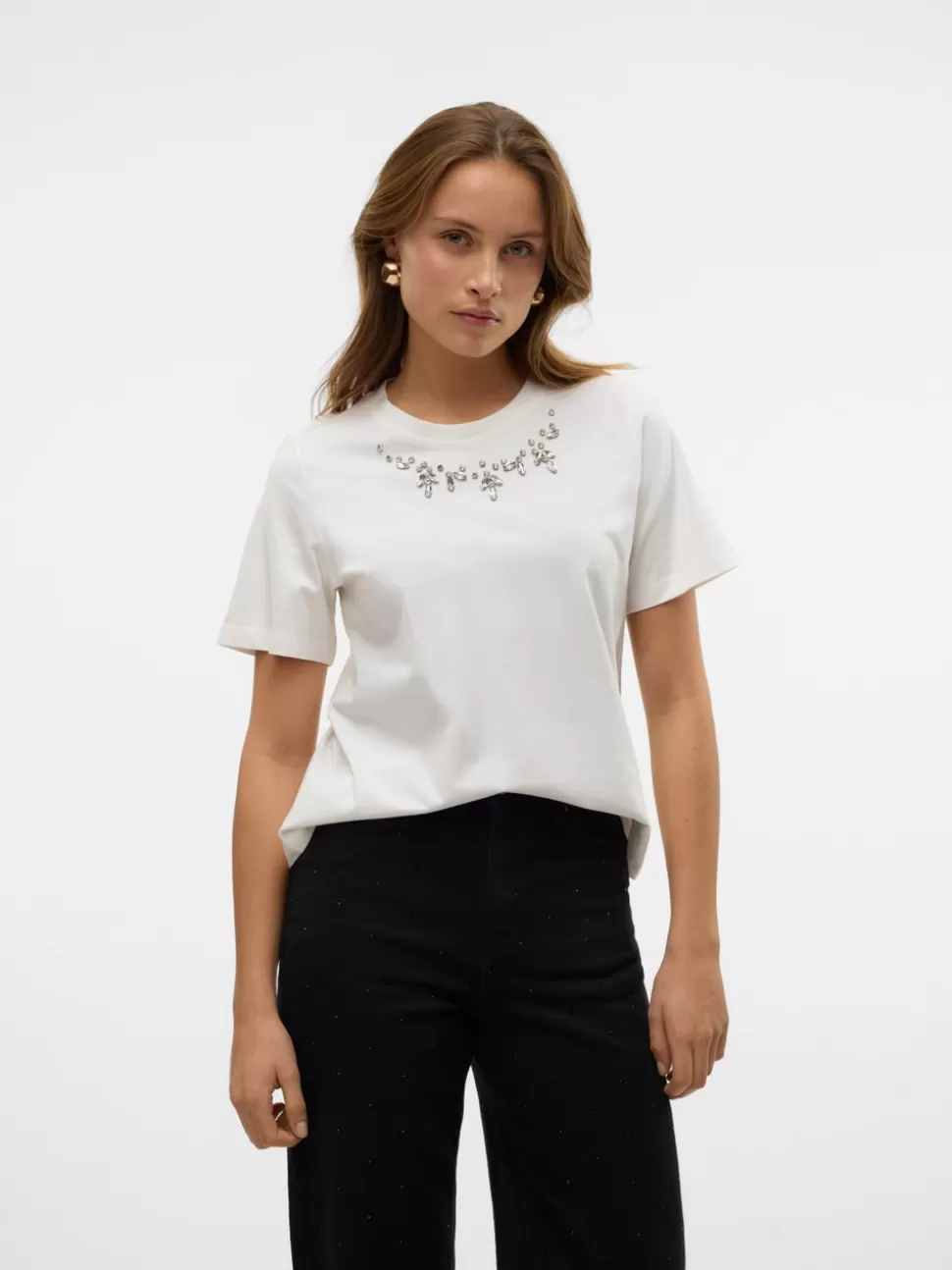 Toppar^VERO MODA VMSIF T-shirt Snow White