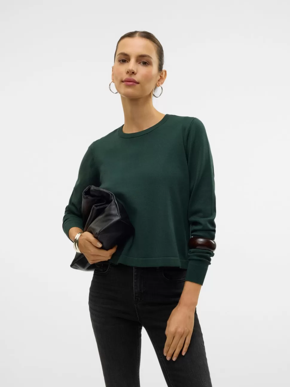 Stickat | Toppar^VERO MODA VMSILJE Pullover Pine Grove