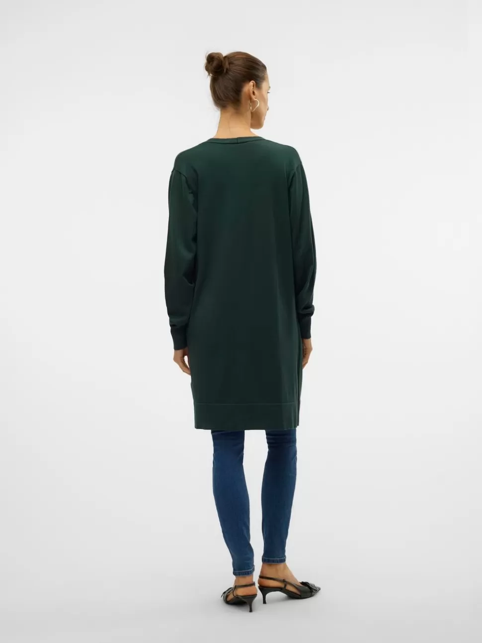 Stickat^VERO MODA VMSILJE Stickad Kofta Pine Grove