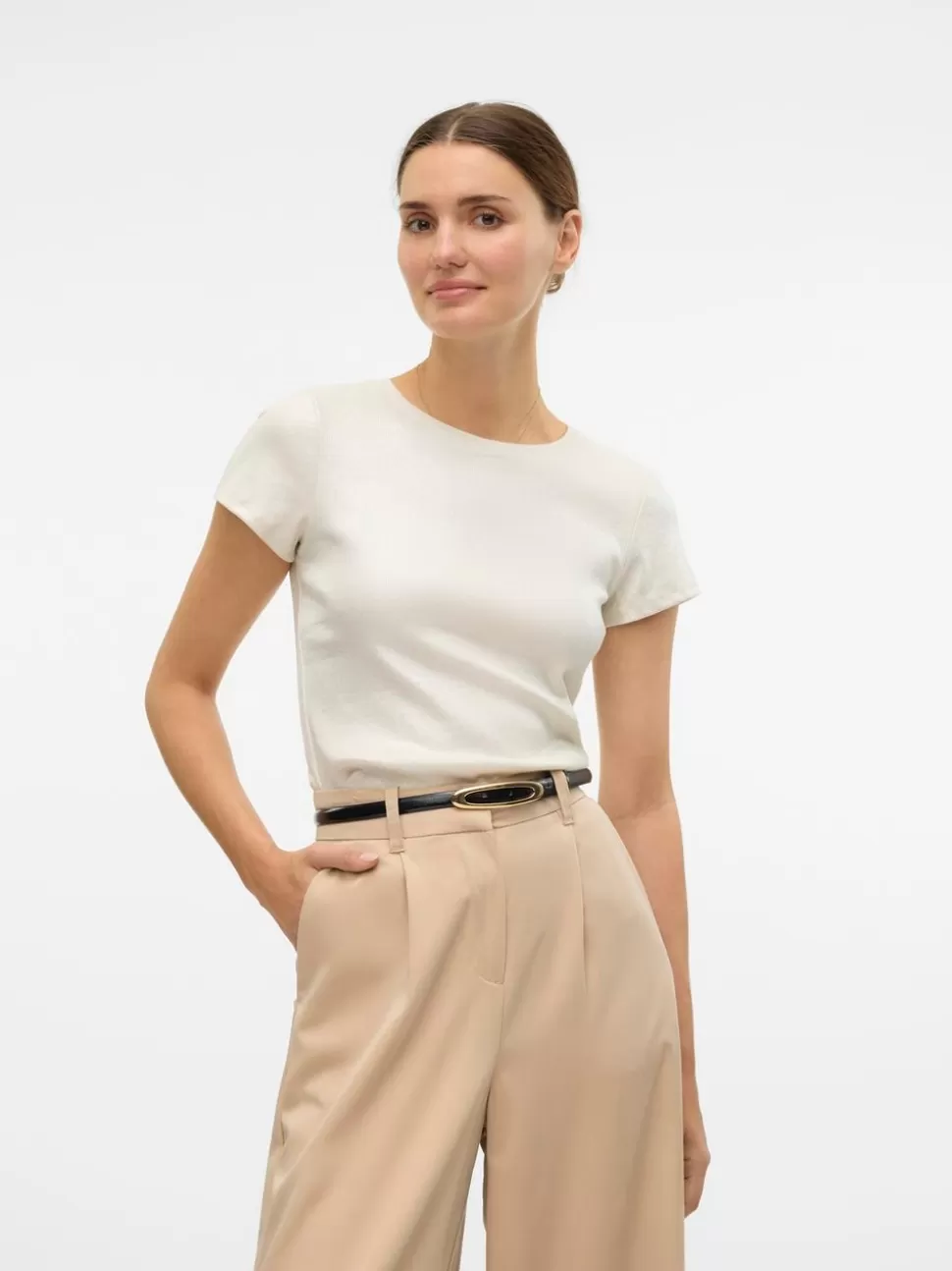 Festkläder | Toppar^VERO MODA VMSINE T-shirt Soy Bean