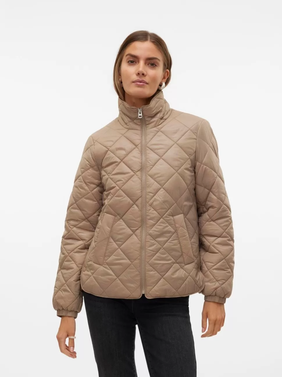 Jackor^VERO MODA VMSKYLAR Jacka Silver Mink