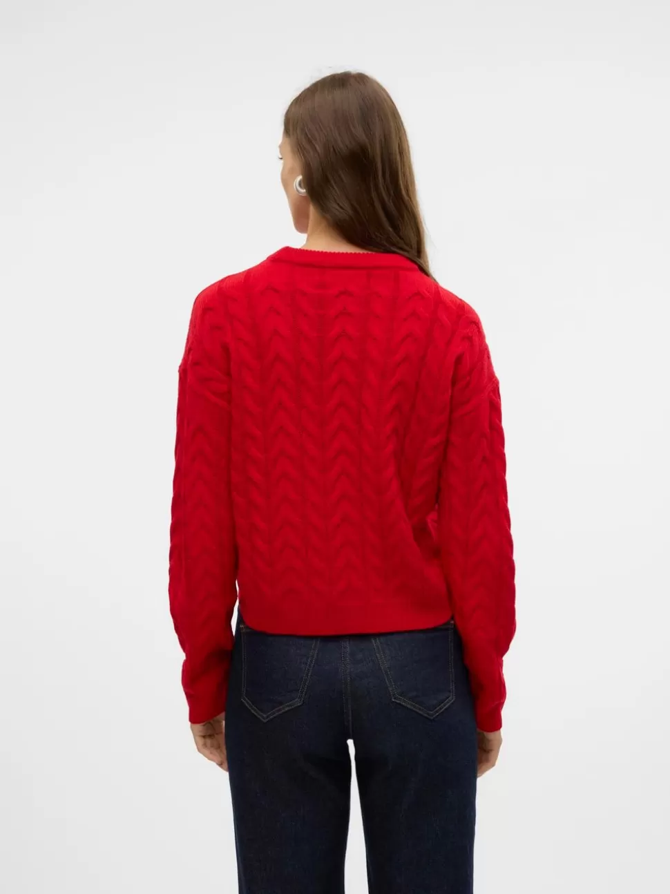 Stickat^VERO MODA VMSNOWMAN Pullover Chinese Red