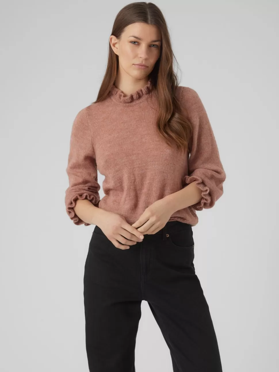 Stickat | Toppar^VERO MODA VMSOFIA Pullover Woodrose