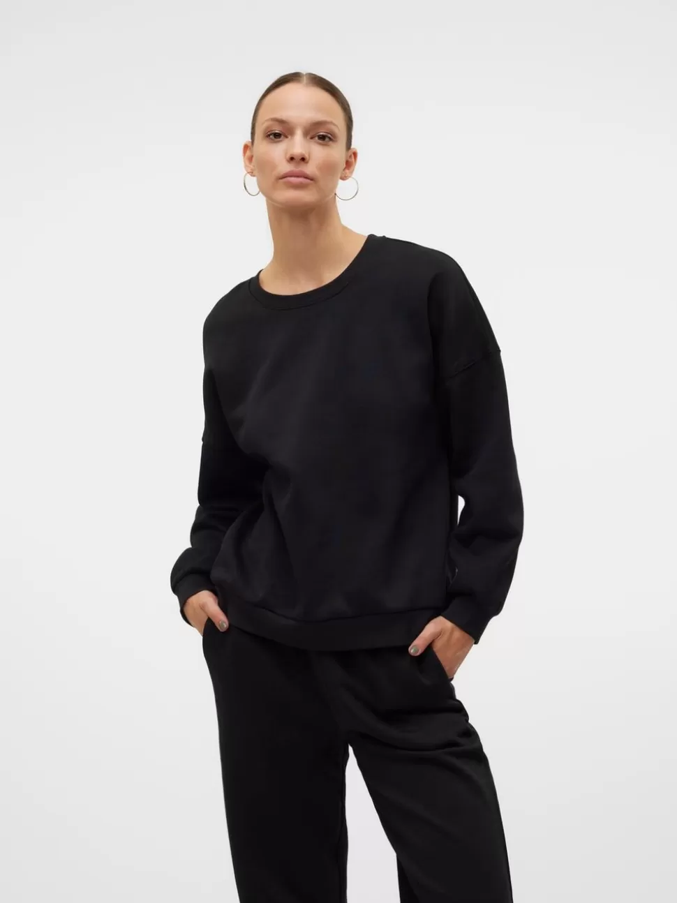 Sweatshirts^VERO MODA VMSONJA Sweatshirt Black
