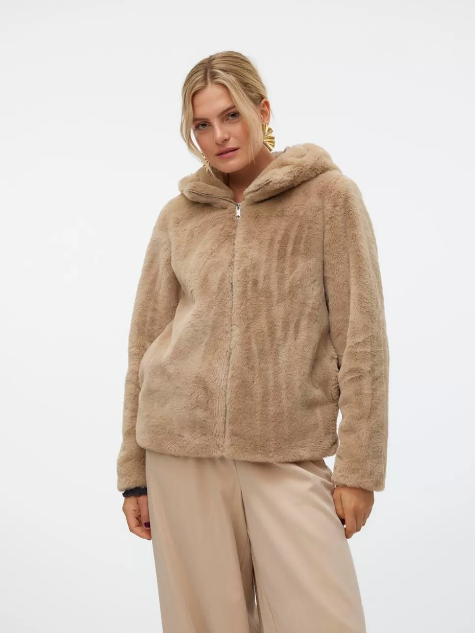 Jackor^VERO MODA VMSONJAHOODIE Jacka Silver Mink