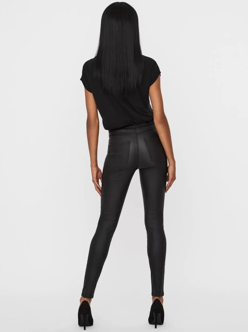 Byxor^VERO MODA VMSOPHIA Hög Midja Byxor Black