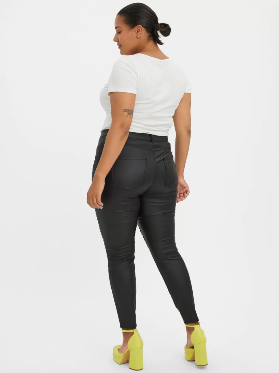 Byxor^VERO MODA VMSOPHIA Hög Midja Byxor Black