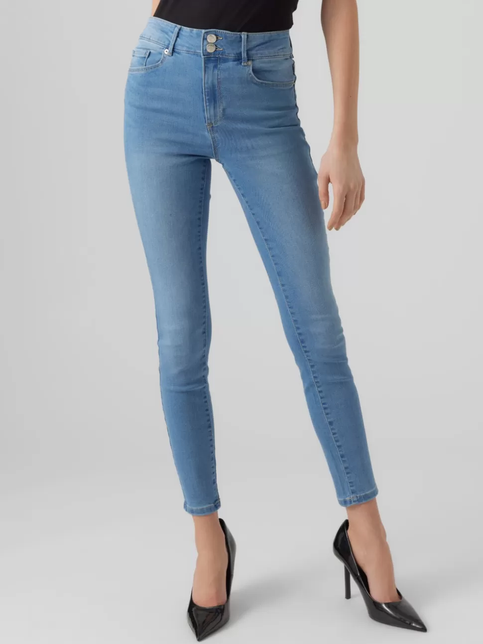 Jeans^VERO MODA VMSOPHIA Hög Midja Skinny Fit Jeans Medium Blue Denim