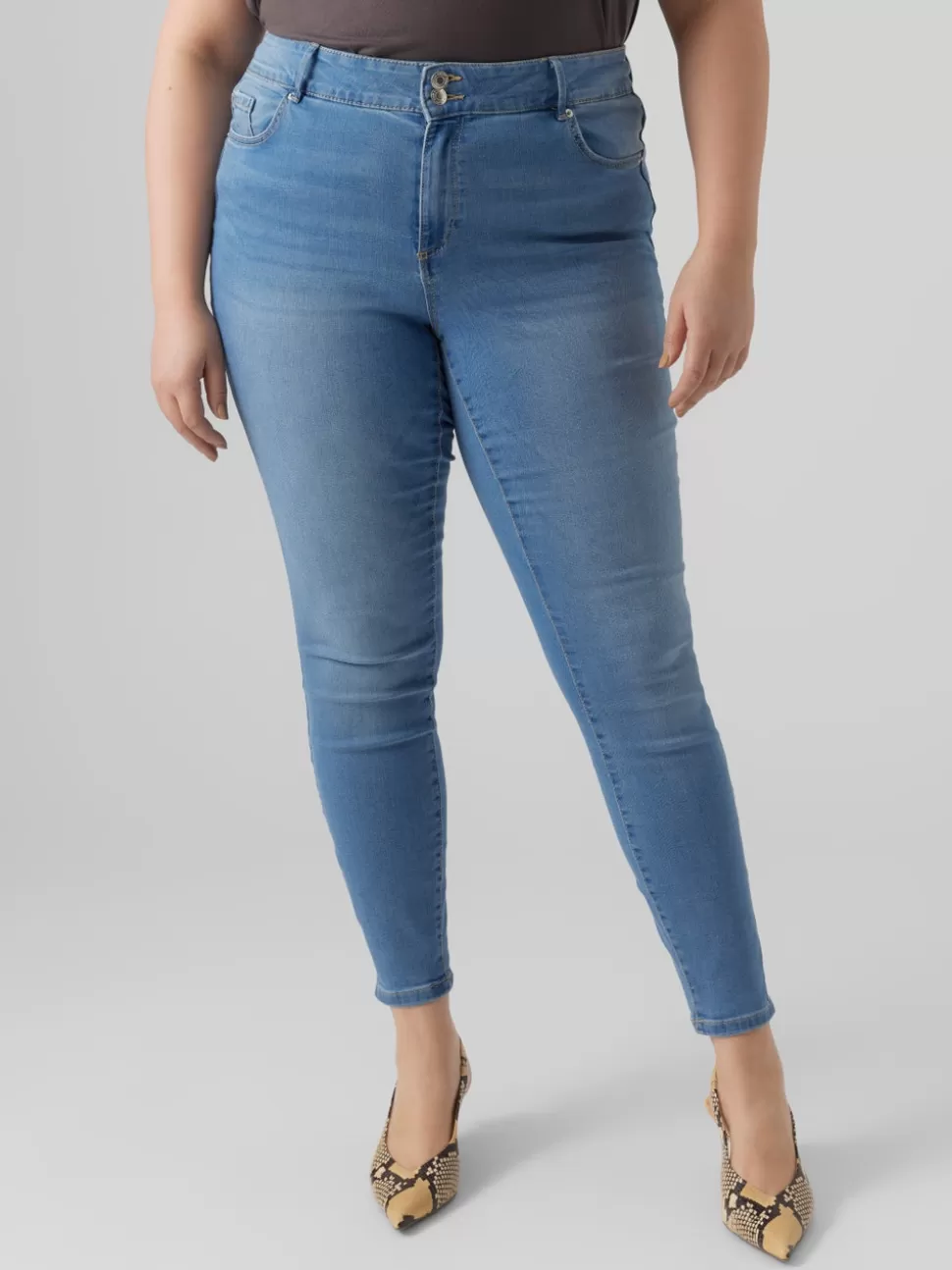 Jeans^VERO MODA VMSOPHIA Hög Midja Skinny Fit Jeans Medium Blue Denim