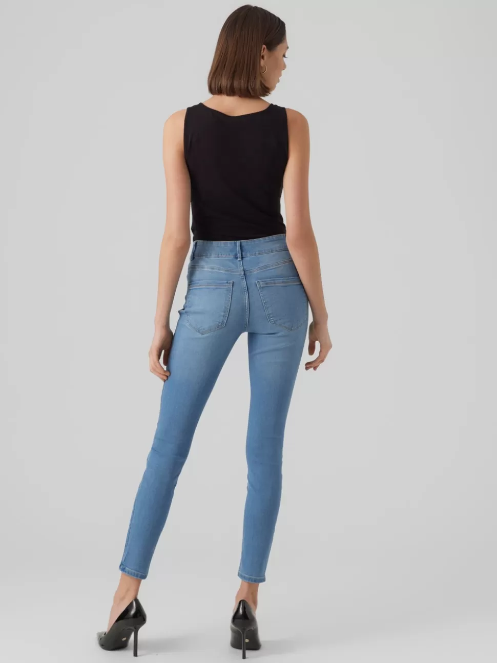 Jeans^VERO MODA VMSOPHIA Hög Midja Skinny Fit Jeans Medium Blue Denim